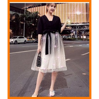 [Sẵn Hàng]♥️Đầm,Váy Ngàn Sao Ombre BigSize(ảnh thật)Bầu Size M->4XL