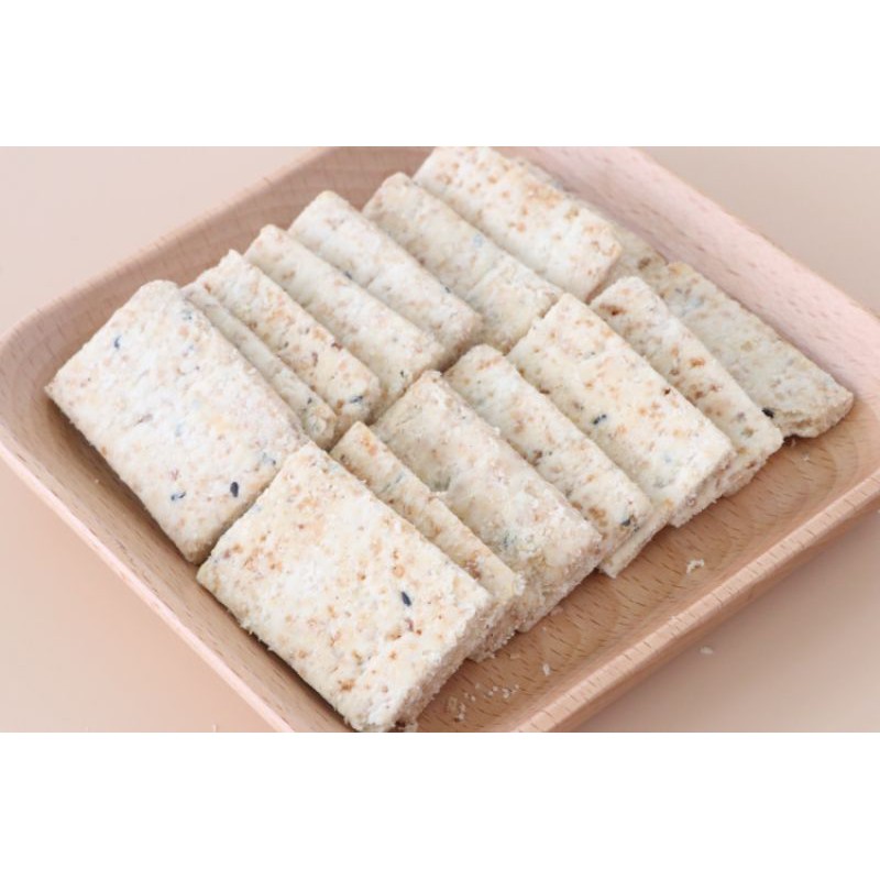 Bánh ăn kiêng làm từ mầm gạo lứt và yến mạch - Oatmeal &amp; Brown Rice Crackers Diet and Keto [ Légumes Vietnam ]