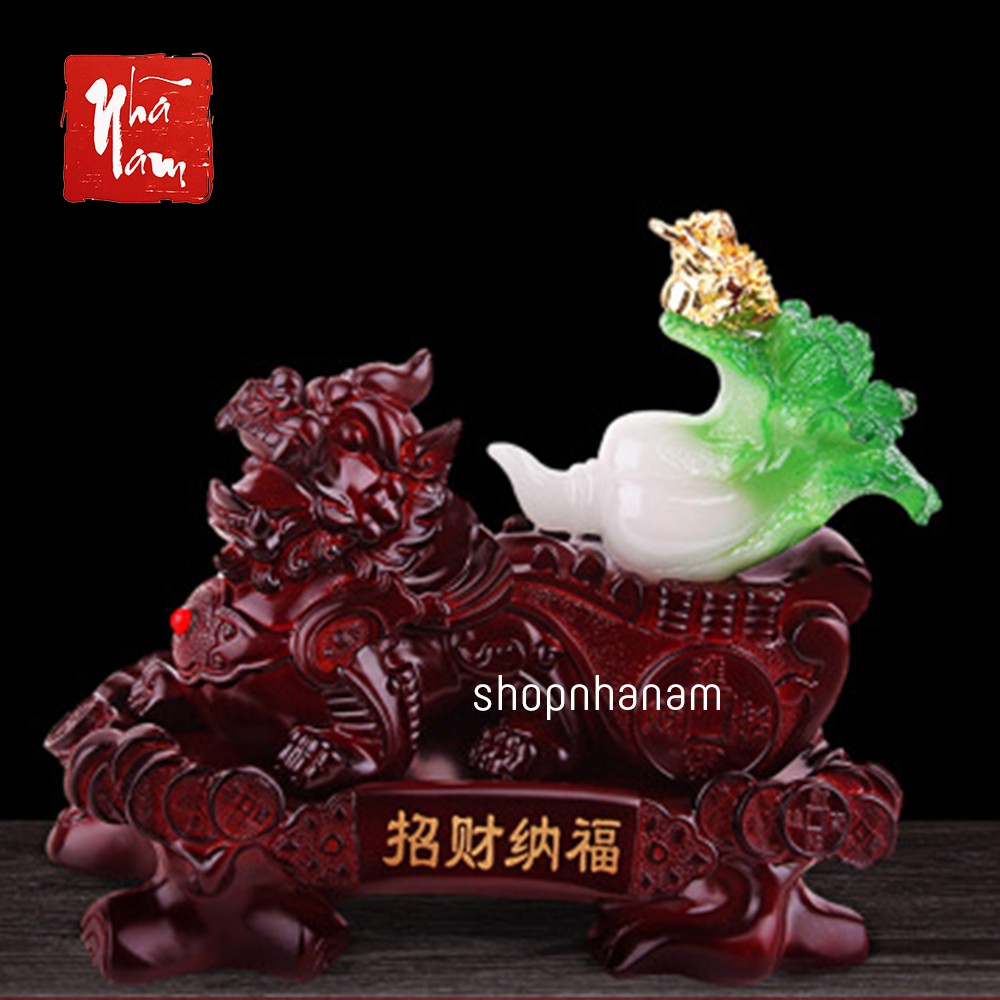 Kỳ lân củ cải cóc ngậm tài quà tặng trang trí nhà cửa vật phẩm phong thủy