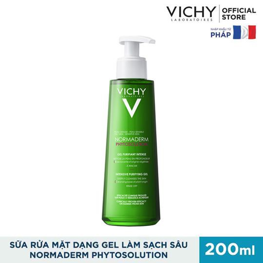 Gel Rửa Mặt Vichy Ngăn Ngừa Mụn 200ml Normaderm Cleansing Purifying