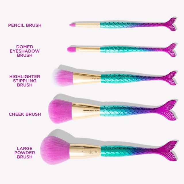 Tách set bộ cọ Tarte Minutes To Mermaid Brush Set