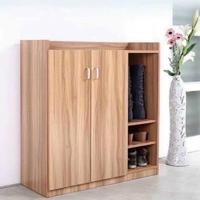 Tủ giày gỗ 2 cánh - 5 ngăn, gỗ MDF bền đẹp cho bạn để thoải mái