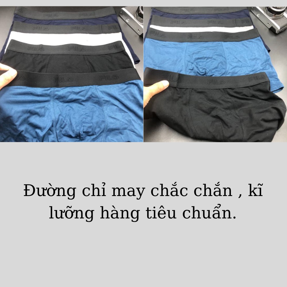 Quần sịp đùi Nam cotton giá rẻ co giãn 4 chiều, kiểu dáng boxer FILA
