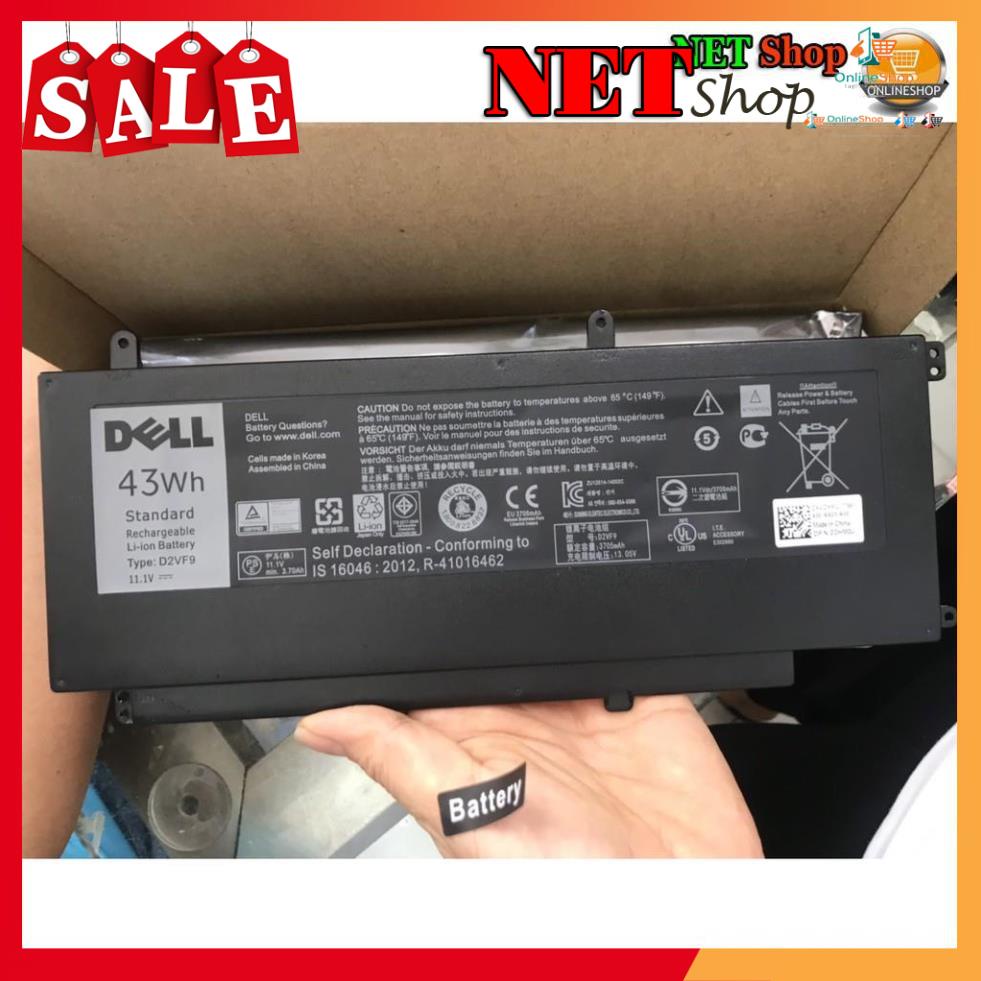 💖💖 Pin Dell 43Wh Inspiron 15 7547 7548 Vostro 14 5459 D2VF9 Battery