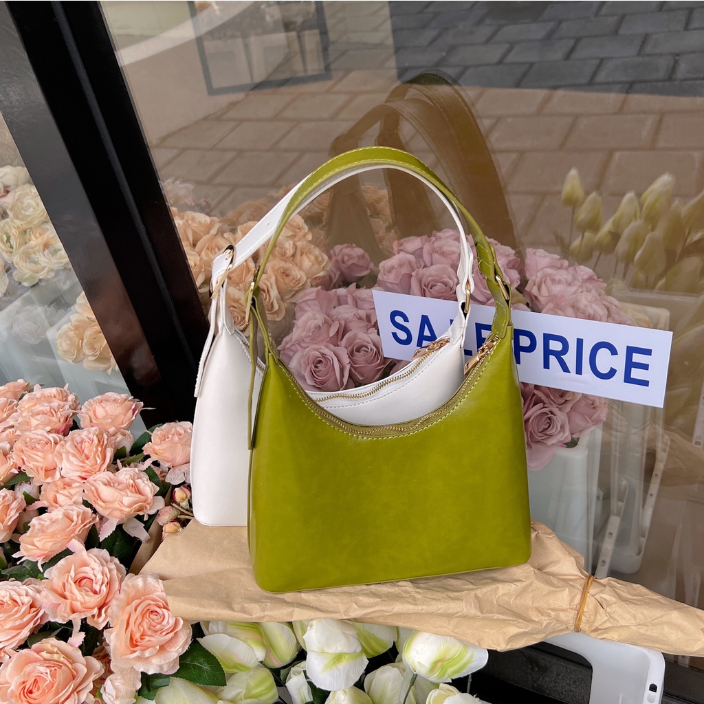 Túi đeo dưới cánh tay Màu Xanh Bơ Phong Cách Hàn Quốc Thời Trang Mùa Xuân Mới Cho Nữ 2022