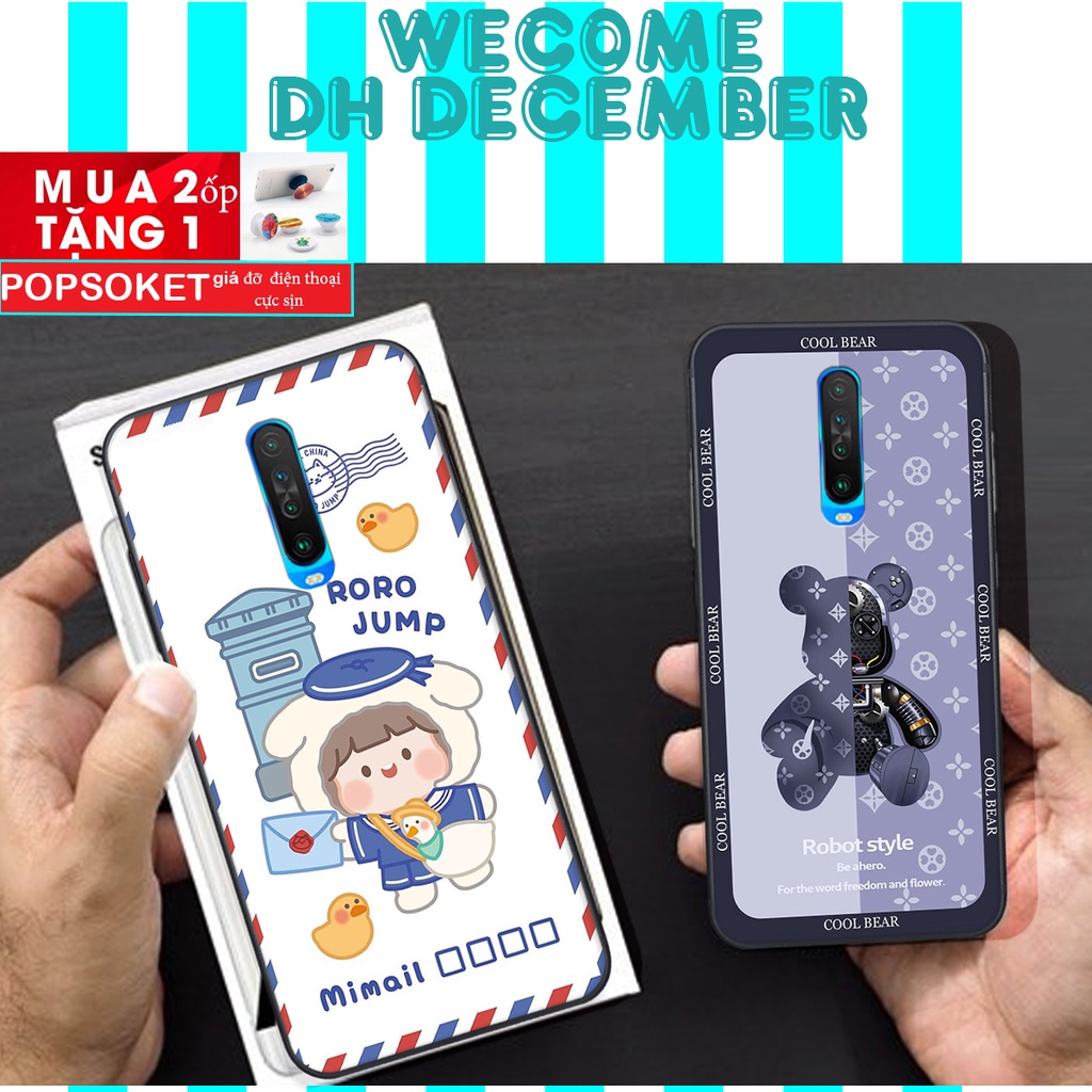 Ốp lưng Xiaomi REDMI K30  in hình 3D gấu mới nhất - sang - chảnh - ĐẸP- BỀN