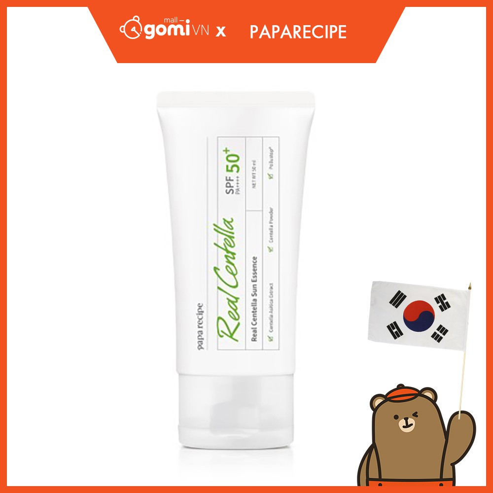 Kem Chống Nắng Chiết Xuất Rau Má PAPARECIPE Real Centella Sun GomiStore