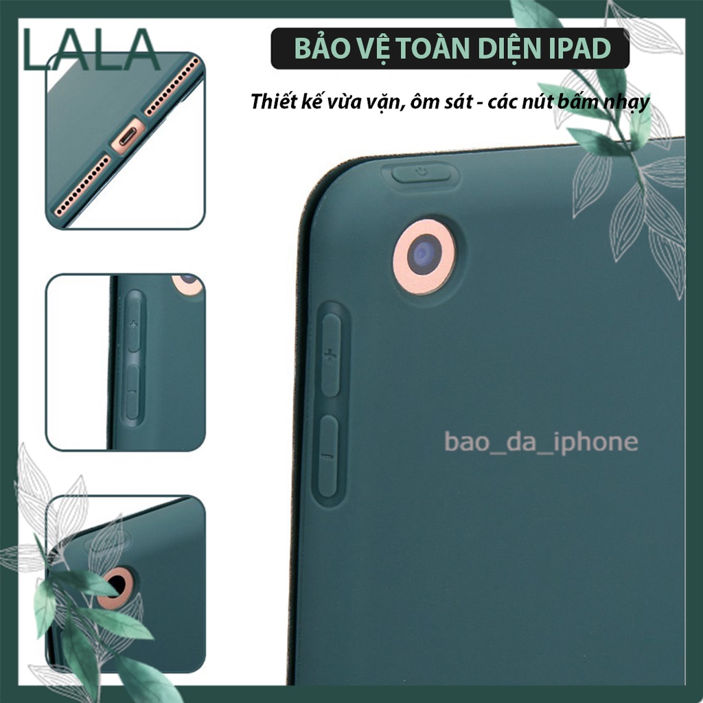 Bao Da IPad Sang Trọng Màu Pastel  min1/2/3/4/5/6 gen7/8/9 air1/2/3/4 2/3/4 Silicone Mềm, Auto Awake/Tự động Mở - Tắt