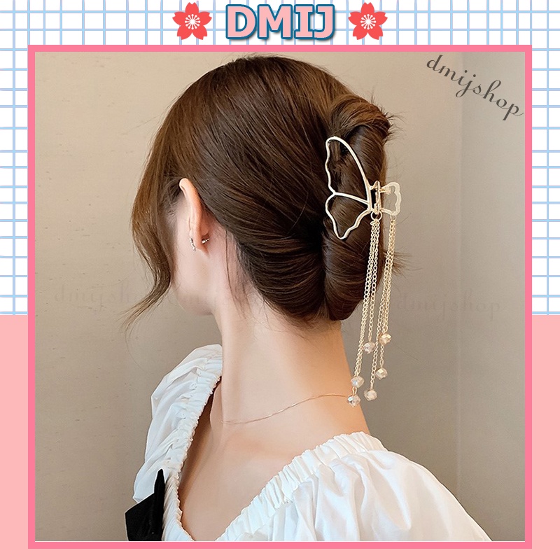 [Mã FAMARAL1 giảm 10K đơn 50K]Kim tóc kim loại đính ngọc phong cách vintage hàn quốc nhiều màu