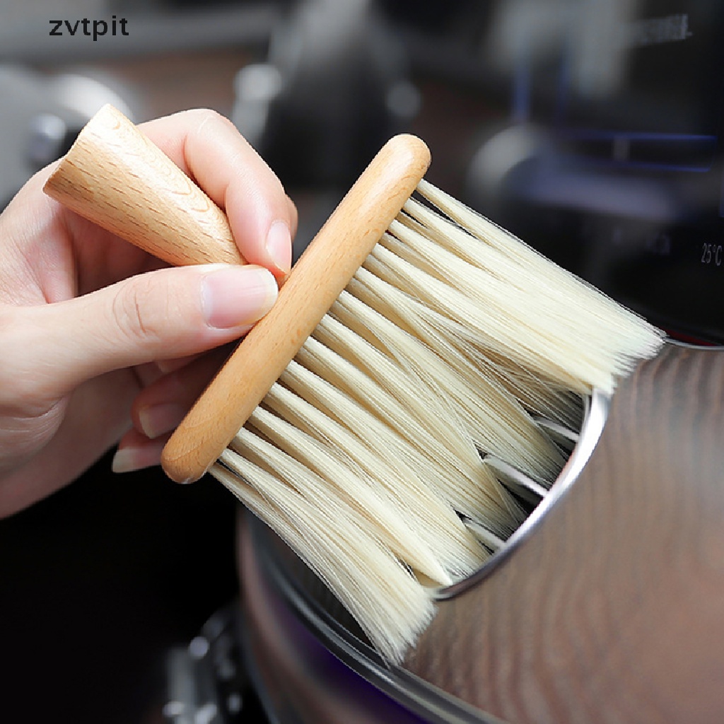 [ZVPT] Bàn Chải Vệ Sinh Khe Thông Khí Xe Hơi Bằng Gỗ Cứng Lông Mềm DSF
