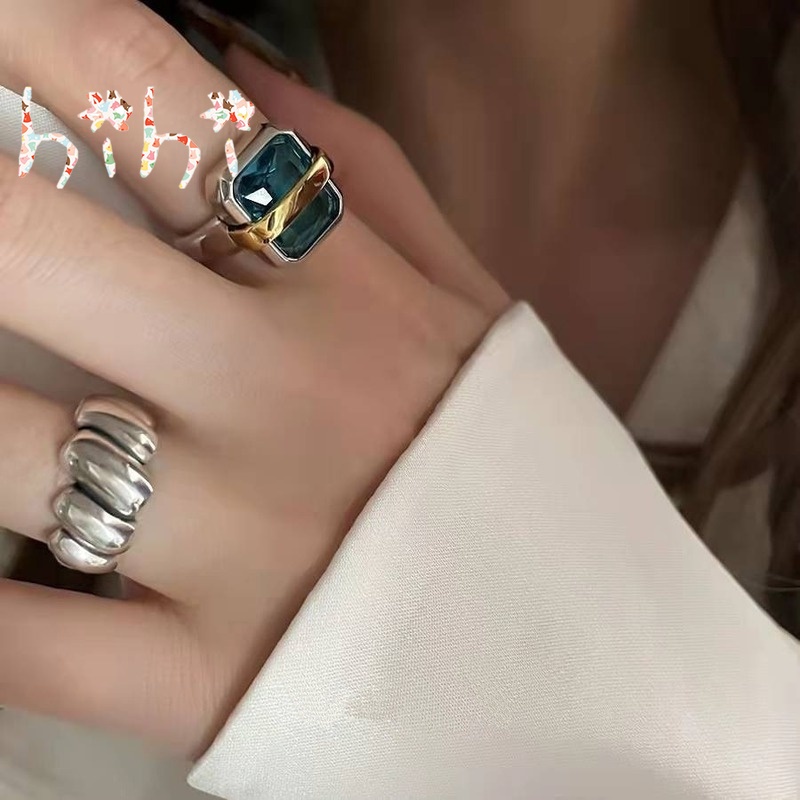 Nhẫn Hợp Kim Đính Đá Zircon Nhân Tạo Thời Trang Cho Nữ