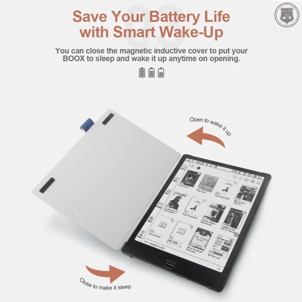 Bao Da Pu Có Chức Năng Tự Động Tắt Mở Cho Boox Note Pro Android Tab-Lets (Nâu)
