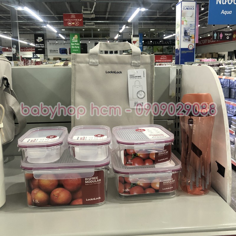 Túi đựng bộ hộp cơm LocknLock daily cooler table mat HWB820 HWB821 HWB822 - TRUCANHSG