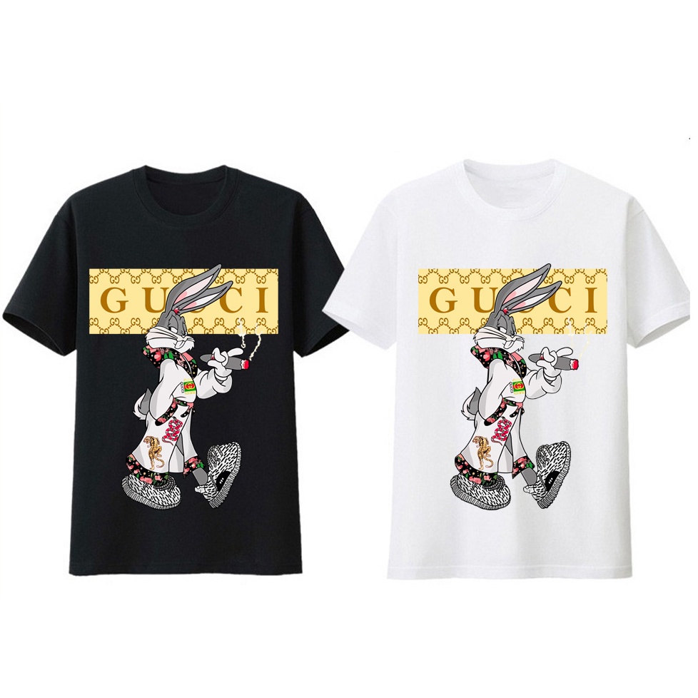 Áo thun in hình Rabbit x Gucci, áo phông nam cao cấp unisex (100%cotton)