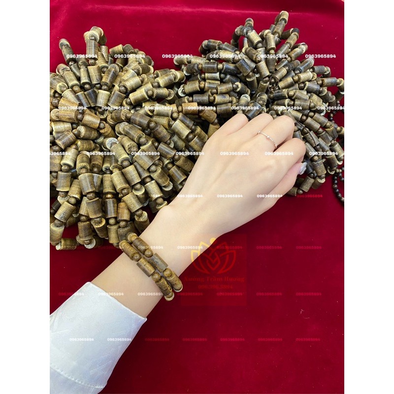 [ẢNH THẬT] Vòng Trầm Tốc hạt trúc - Vòng Tay Trầm Hương Nam Nữ Kèm Ảnh Thật