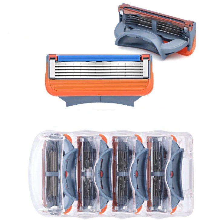 Bộ dao cạo râu và 4 lưỡi cạo thay thế dành cho Gillette Fusion 5 (Có bán lẻ)