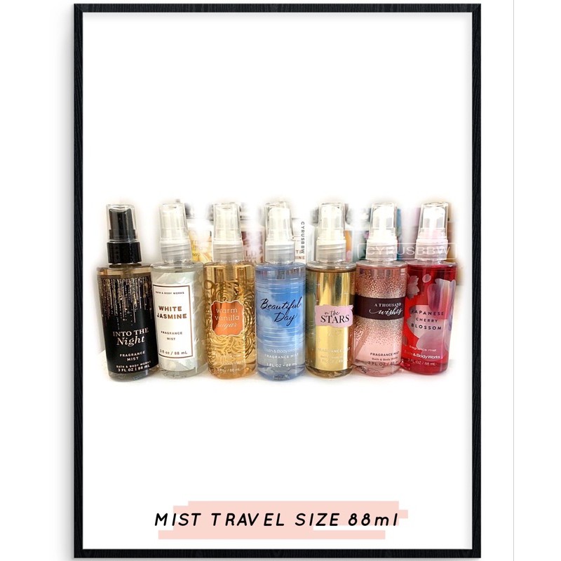 (Nhiều Mùi) Mist Xịt Toàn Thân Travel Size Bath and Body Works 88ml Từ Mỹ | BigBuy360 - bigbuy360.vn