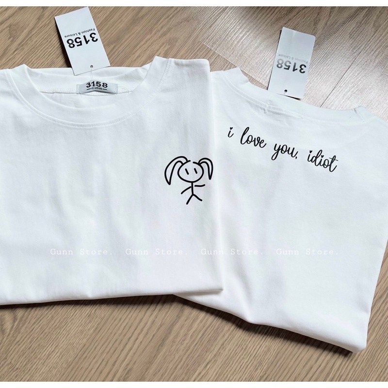 Áo Thun 3158 In Hình Tí Hon Form Rộng Unisex Chất Cotton Khô Loại 1, Thoáng Mát, Thấm Hút Mồ Hôi - GUNN