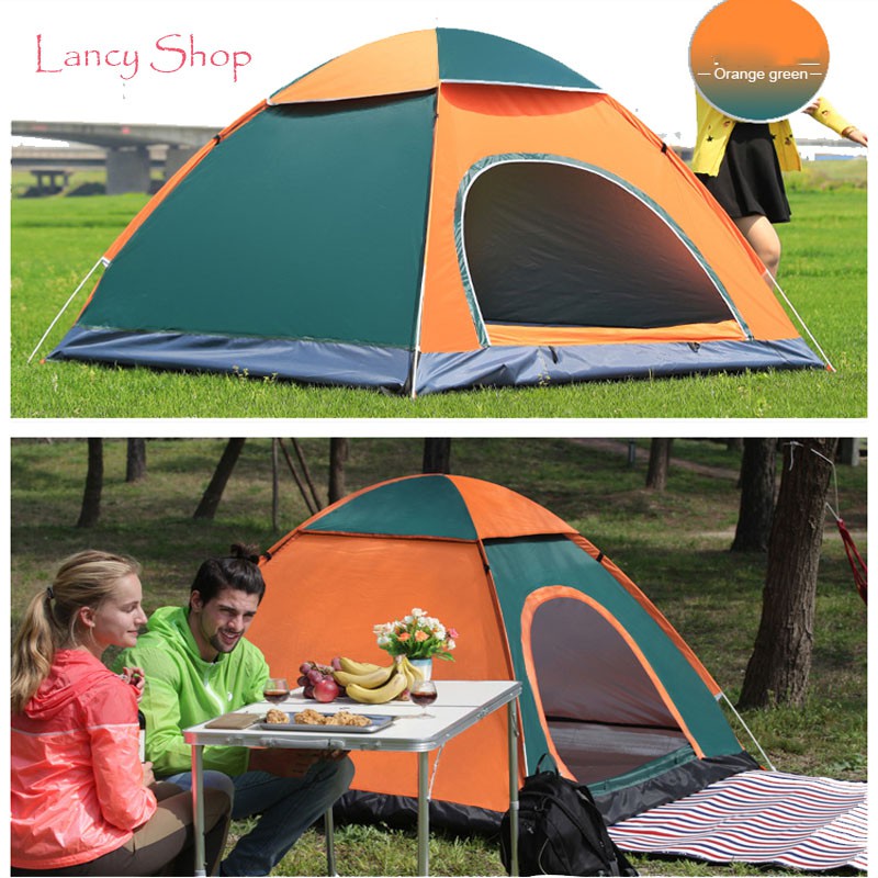 LỀU CẮM TRẠI DU LỊCH DÃ NGOẠI TỰ BUNG 2 CỬA CỠ LỚN 4 - 6 NGƯỜI CHỐNG MƯA CHỐNG NẮNG UV