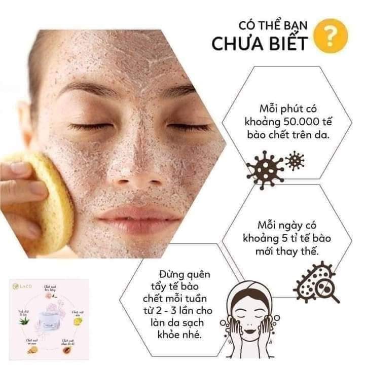 Kem Tẩy Da Chết Laco Marosa Hữu Cơ ORGANIC Thiên Nhiên An Toàn Dịu Nhẹ Dùng Được Cả Bầu Và Mẹ Sau Sinh 80gr | BigBuy360 - bigbuy360.vn