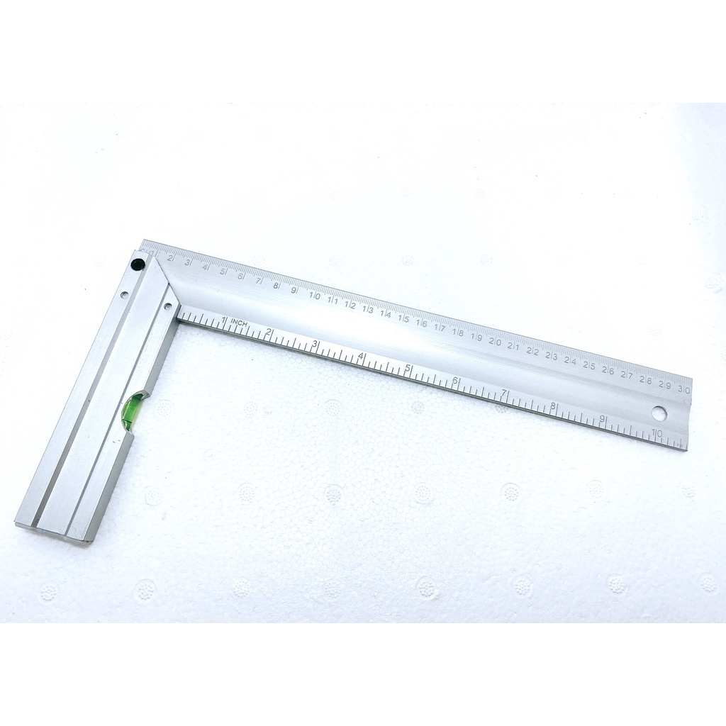 THƯỚC KE GÓC NHÔM 90 ĐỘ 30CM CÓ THỦY KAPUSI