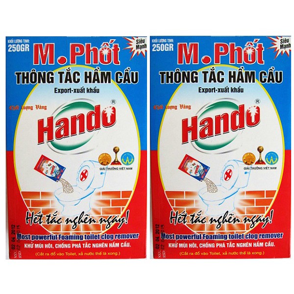 Hộp Thông tắc hầm cầu toilet M. Phốt Hando 250g xuất khẩu