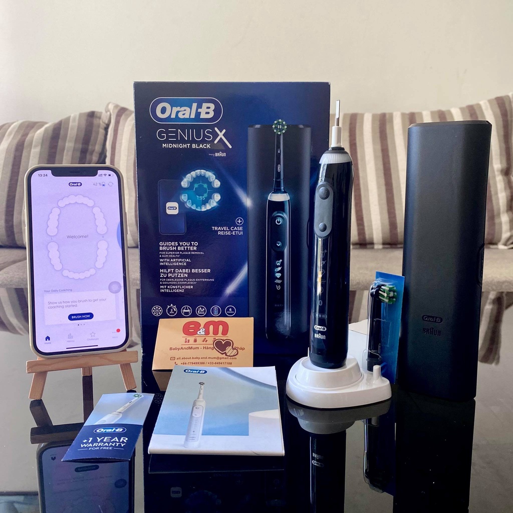 Bàn chải điện Oral B GeniusX 20000N Genius X - hàng Đức