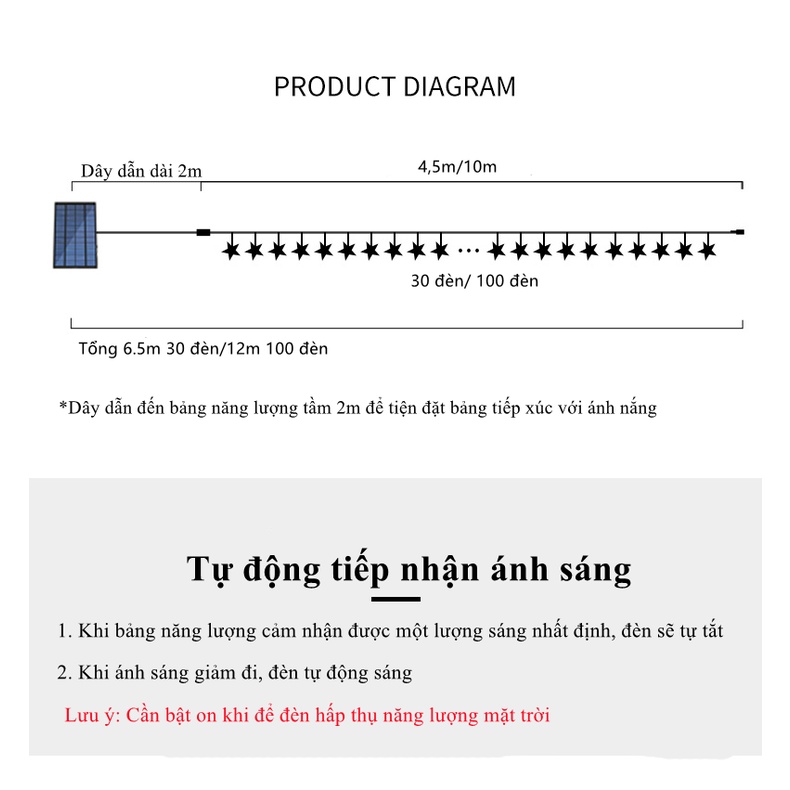 Đèn LED hoa tuyết năng lượng mặt trời làm đèn decor, trang trí sân vườn ,ban công,ngoài trời không thấm nước.