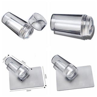 Con dấu in móng tay loại có nắp đậy , Bộ silicon in nail