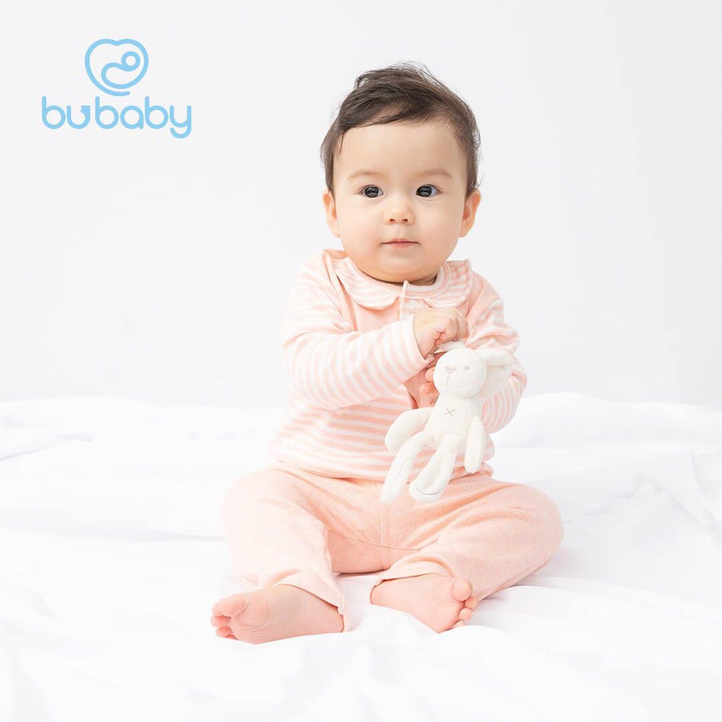Bộ Bu cổ trụ dài tay vải bamboo cotton dày mẫu thu đông mới nhất 2020 cho bé từ 6 tháng đến 3 tuổi