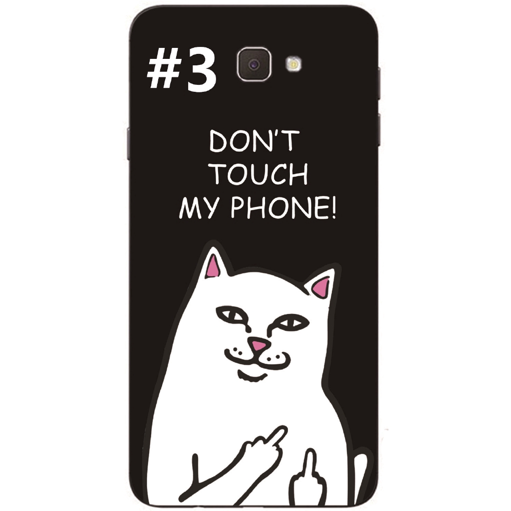Ốp điện thoại từ TPU chống sốc in hình mèo cho Samsung Galaxy J5 Prime /J7 prime /ON7 2016