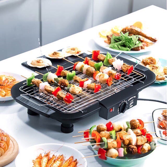 BẾP NƯỚNG ĐIỆN KHÔNG KHÓI BBQ 1800W BYH6 nhỏ gọn, an toàn phù hợp cho mọi nhà - LB139211