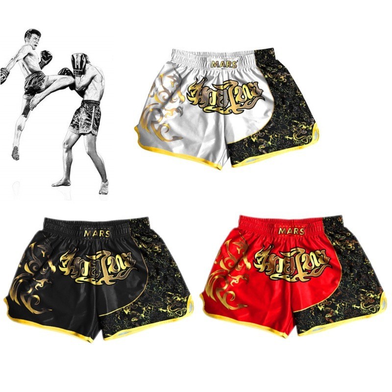 ⭐Ready Stock⭐ﺴ☼☞Quần Short Thể Thao Tập Muay Thai / Boxing Chuyên Dụng