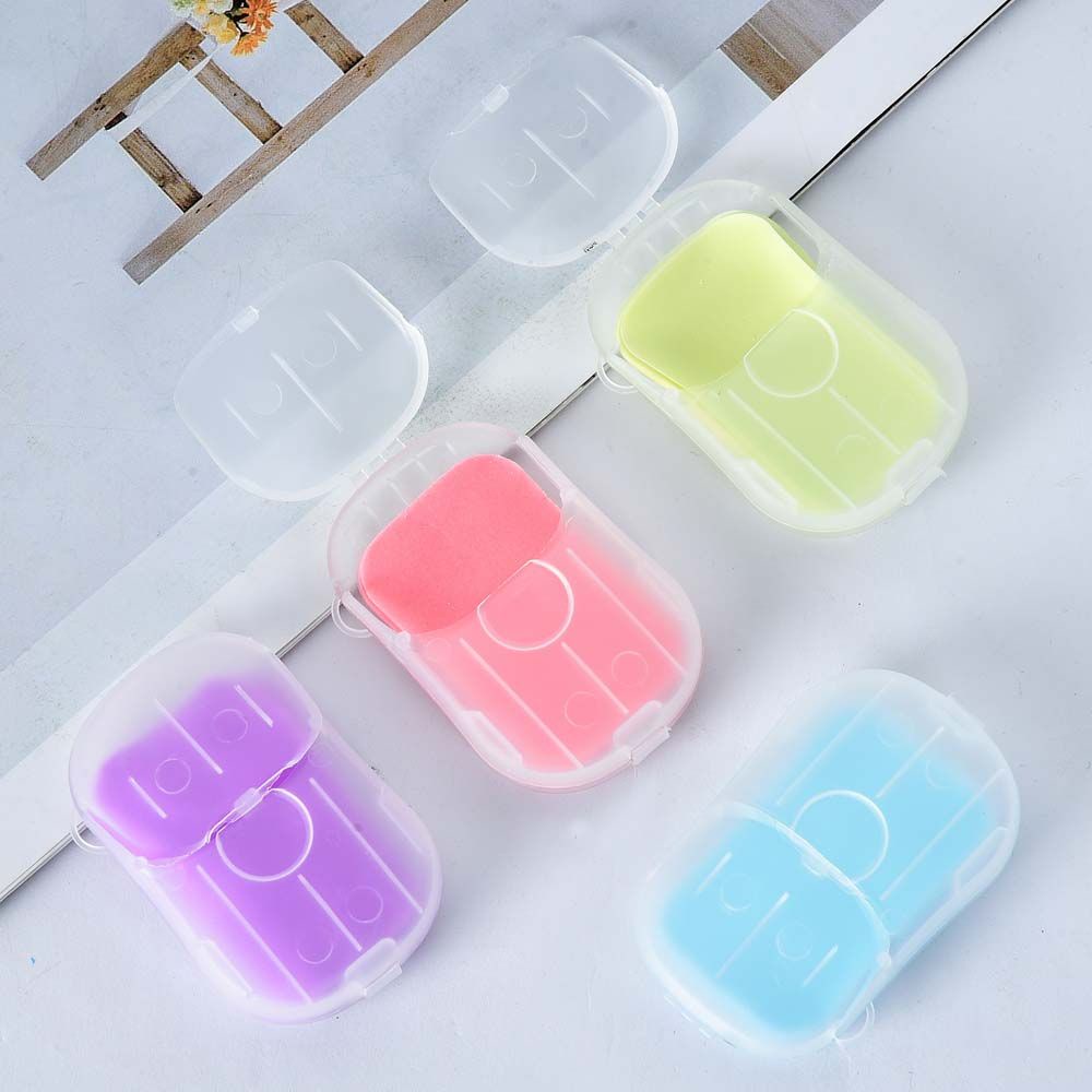 Hộp 50 xà phòng giấy dùng một lần tiện dụng khi đi du lịch