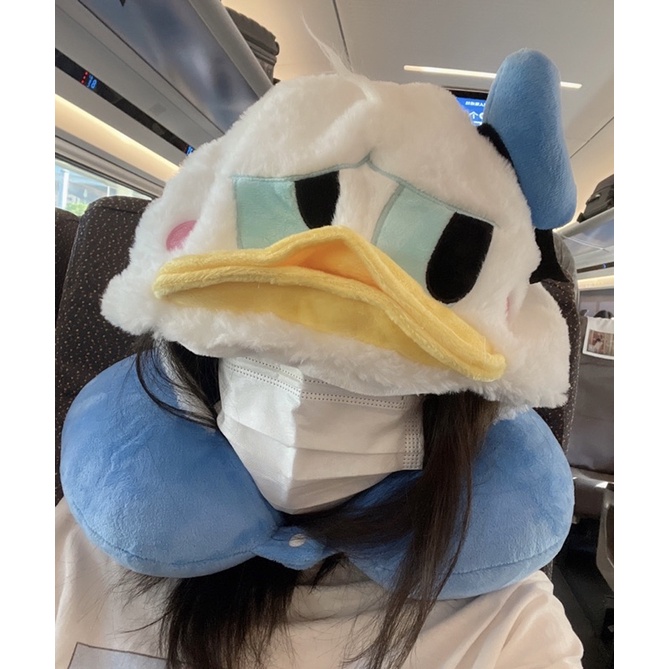 Gối Kê Cổ Chữ U Có Mũ Disney
