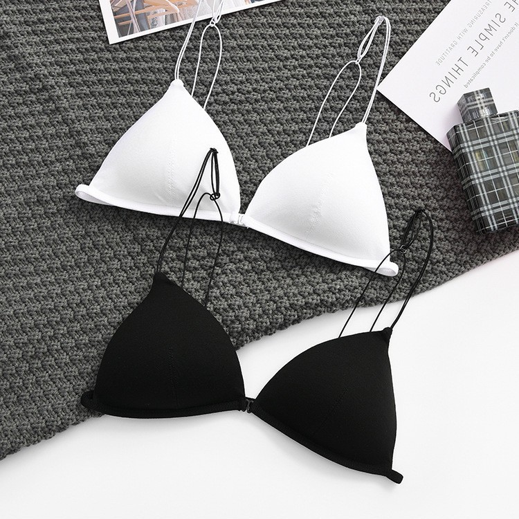 Áo Bralette kiểu Pháp áo bra không gọng mút mỏng tháo được nhiều màu -bra cotton dây mảnh mỏng nhẹ siêu hot hit trend | BigBuy360 - bigbuy360.vn