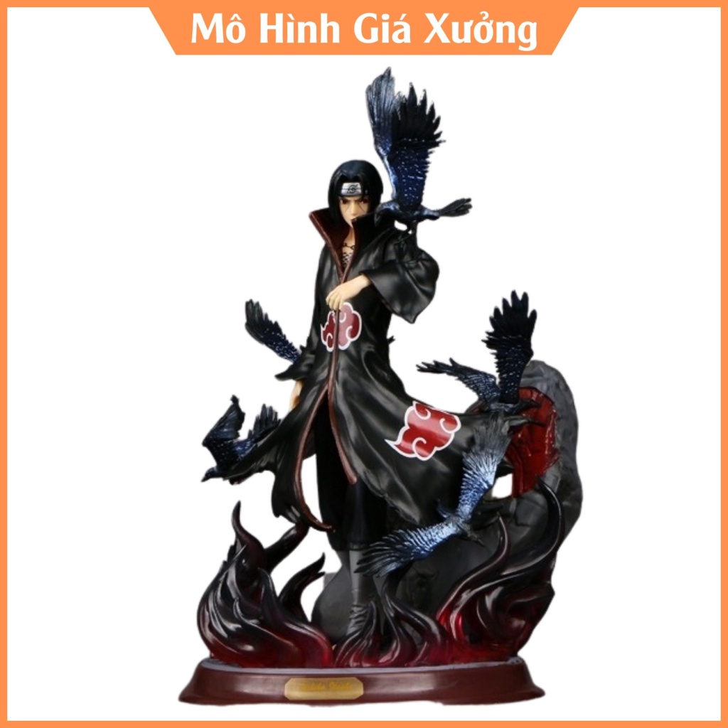 Mô hình Naruto ITACHI Akatsuki hắc hỏa dáng đứng cực ngầu . Cao 29cm , nặng 1kg . Figure naruto , mô hình giá xưởng