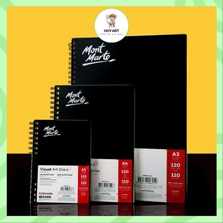 Sổ tay vẽ phác thảo giấy sketch book bianyo gáy lò xo a3, a4 cuốn 120 trang - hoạ cụ gia huy