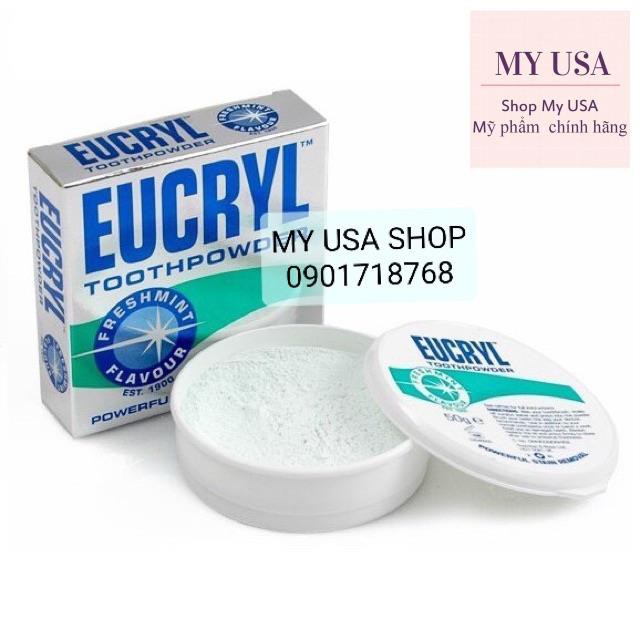 Bột trắng răng Eucryl ❤️ Bột Tẩy Trắng Răng Eucryl Chính Hãng Anh Quốc