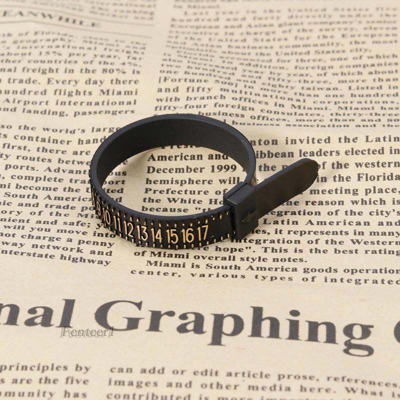 [Fenteer1] Dụng Cụ Đo Kích Cỡ Nhẫn 1-17 USA Cho Nam Và Nữ