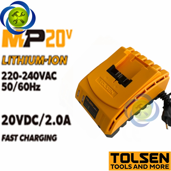 Sạc Pin 20V 2.0Ah công suất 60W Tolsen 87485