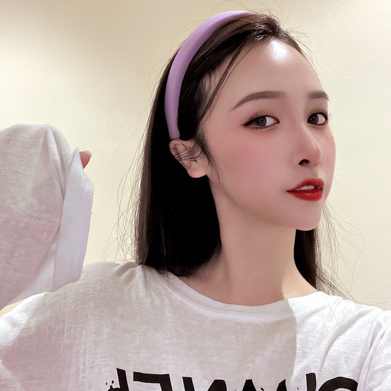 Băng Đô Cài Tóc Bọt Biển Thiết Kế Xinh Xắn Thời Trang Cho Nữ