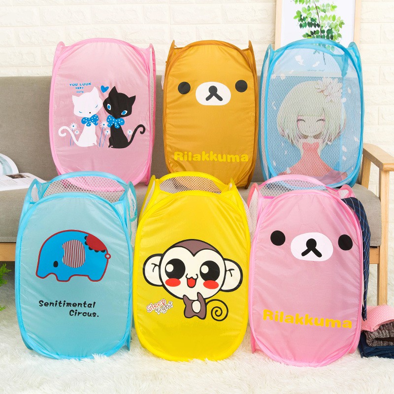 (giá sỉ) Giỏ đựng đò khô xếp gấp gọn thành vòng tròn đa năng -gttk