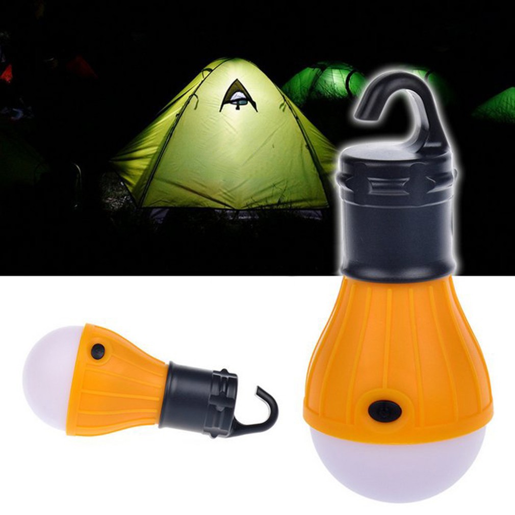 Bộ đèn dùng trong lều khi đi dã ngoại hay câu cá, gồm 3 bóng đèn LED, ánh sáng trắng