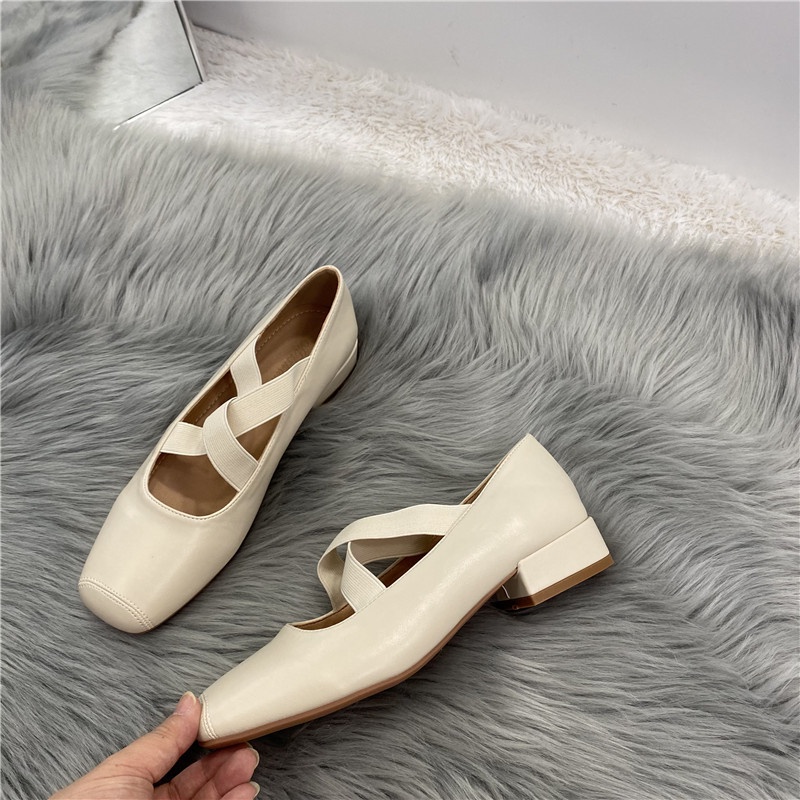 Giày đế bệt quai chun chéo siêu mềm dễ đi POCI 224