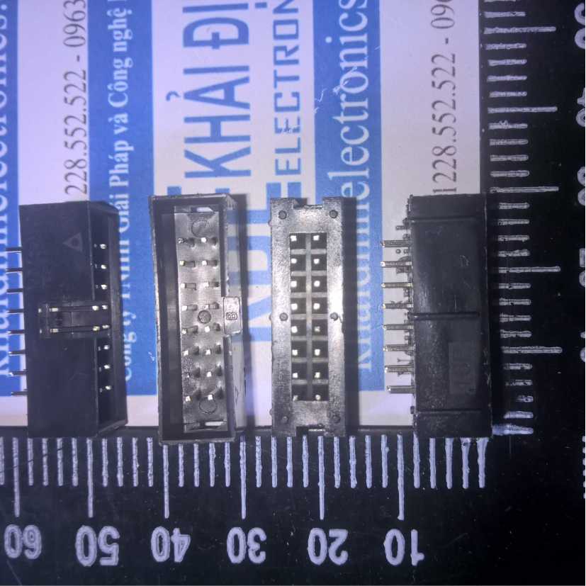 Đầu nhựa cổng iDE16 CÁI chân thẳng 2.54MM (10 cái) kde0450