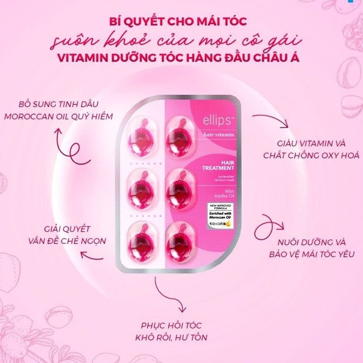 Viên serum dưỡng tóc Ellips cho mọi loại tóc ( 2 viên - 6 viên )