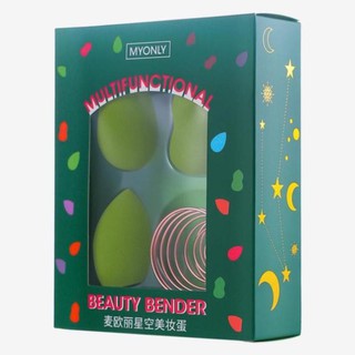 [CHÍNH HÃNG] Hộp bông phấn trang điểm 4 món Monoly cao cấp