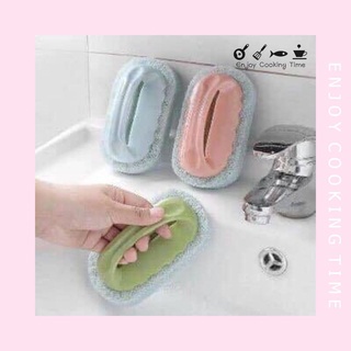 Dụng cụ chà xoong nồi có tay cầm tiện lợi