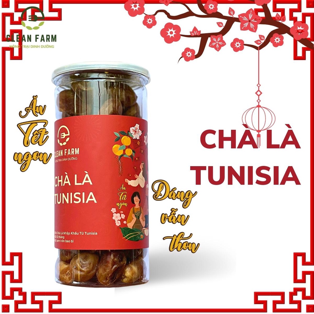 Bản Giới Hạn Tết 2022 - Hộp 500g Chà Là Sấy Khô Quả Rời CLEAN FARM - Món Quà Sức Khoẻ Chào Tết Nguyên Đán